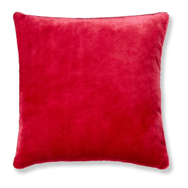 Červený povlak na polštář Catherine Lansfield Basic Cuddly, 55 x 55 cm