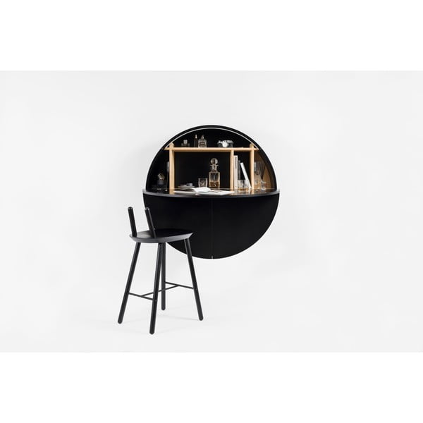 Černý multifunkční nástěnný stůl EMKO Pill-image-3