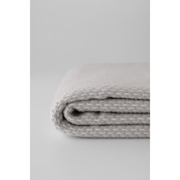 Světle šedý pléd s podílem bavlny Euromant Zen, 140 x 180 cm-image-3