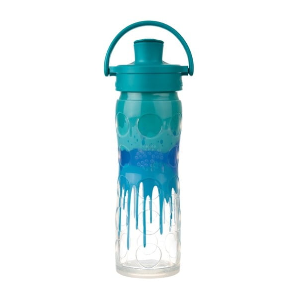 Skleněná lahev na vodu se silikonovým chráničem Lifefactory Splash Activ Premium, 475 ml 