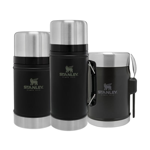 Černá termoska na jídlo z nerezové oceli 400 ml Legendary Classic Black – Stanley-image-4