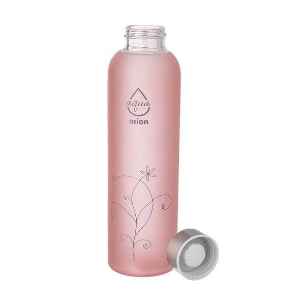 Růžová skleněná lahev 600 ml Adela – Orion-image-2
