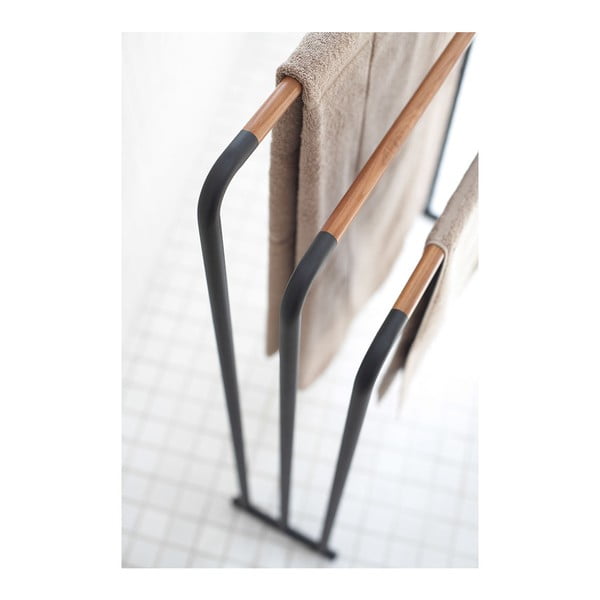 Černý stojan na ručníky YAMAZAKI Plane-image-1