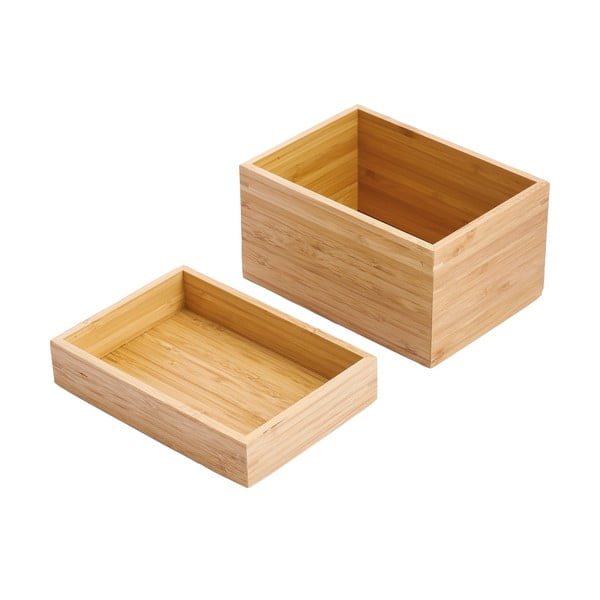 Bambusový koupelnový organizér na kosmetiku v přírodní barvě Isalys – MSV-image-3