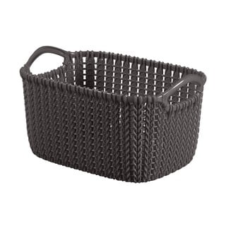 Tmavě šedý úložný koš Curver Medium