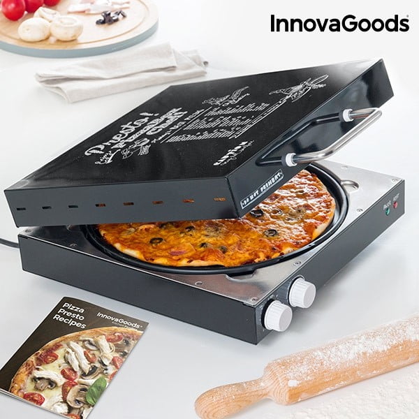 Elektrický box na pizzu s kuchařkou InnovaGoods, výkon 1200W