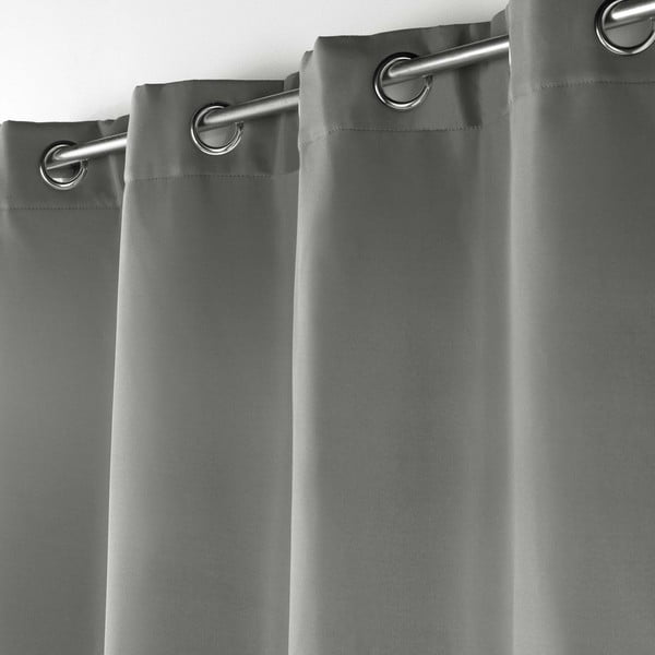 Šedý termo závěs z mikrovlákna 135x260 cm Micropolar – douceur d'intérieur-image-1