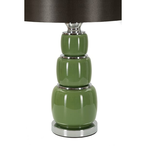 Zeleno-šedá stolní lampa s textilním stínidlem (výška 57 cm) Eva – Mauro Ferretti-image-2