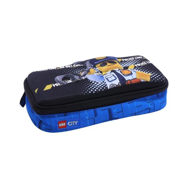 Modré hranaté pouzdro na tužky LEGO® City Police 3D-image-2