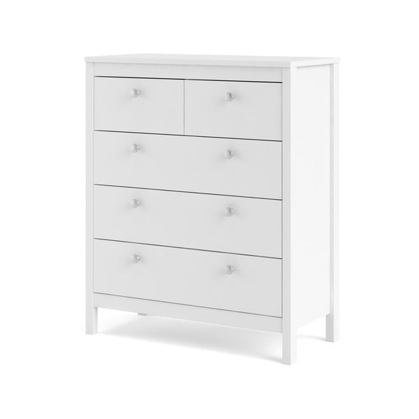 Bílá vysoká komoda 82x99 cm Madrid – Tvilum-image-3