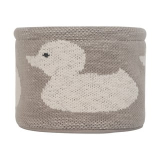 Béžový bavlněný organizér Kindsgut Duck, ø 16 cm