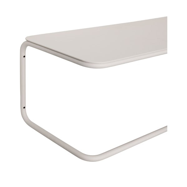 Bílý kovový nástěnný věšák s poličkou Welcome – Hübsch-image-2