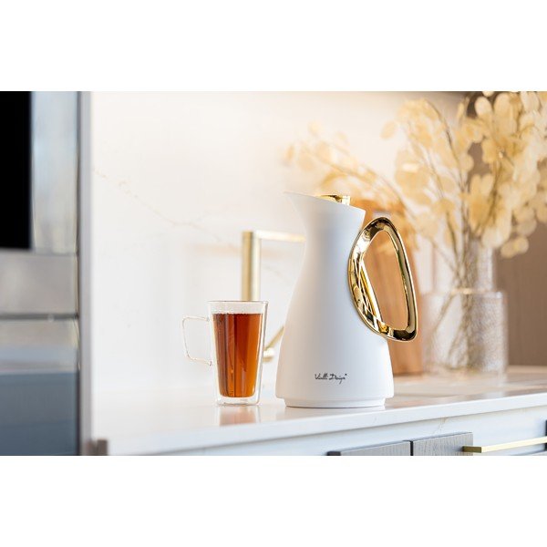 Termoska v bílo-zlaté barvě 1 l Alessia – Vialli Design-image-4