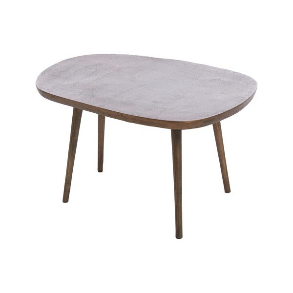 Kovový konferenční stolek v bronzové barvě 53x64 cm Puno – Light & Living