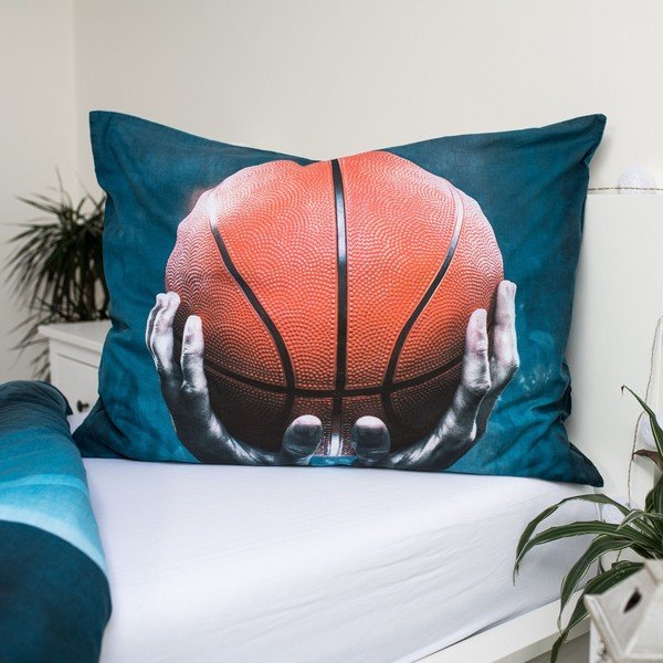 Bavlněné dětské povlečení na jednolůžko 140x200 cm Basketball – Jerry Fabrics-image-3