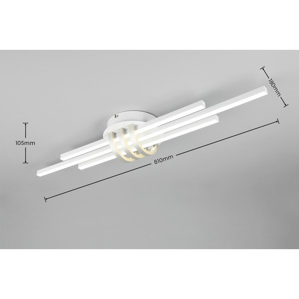 Bílé LED stropní svítidlo 18x81 cm Cinto – Reality-image-4