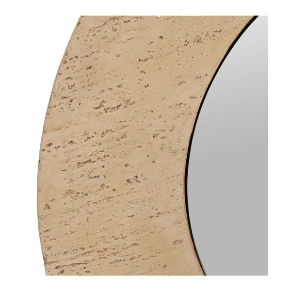 Nástěnné zrcadlo s rámem z kamene 80x80 cm Piedra – Ixia-image-4