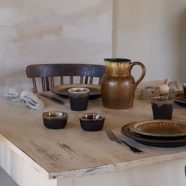 Hnědá kameninová máslenka Poterie – Casafina-image-1