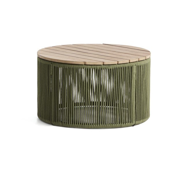 Kulatý zahradní konferenční stolek s deskou z akácie ø 60 cm Dandara – Kave Home