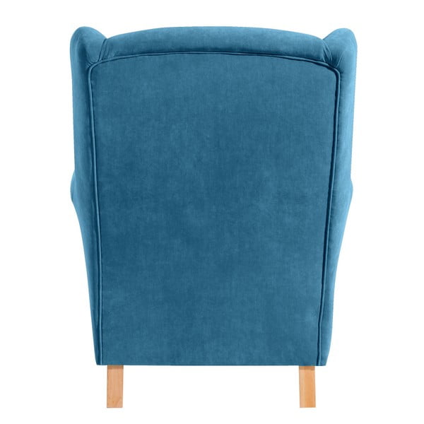 Petrolejově modré křeslo ušák Max Winzer Lorris-image-3