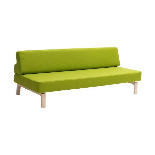 Limetkově zelená rozkládací pohovka Softline Lazy-image-3