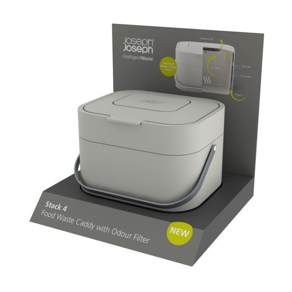 Nádobka na kompostovatelný odpad Joseph Joseph IntelligentWaste Stack, 4 l-image-2