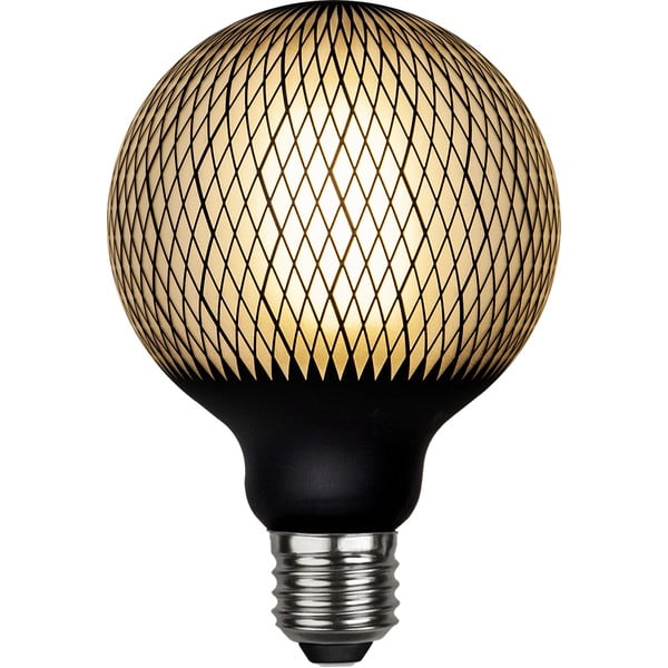 Teplá LED stmívatelná filamentová žárovka E27, 4 W Graphic Diamond – Star Trading