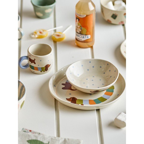 Kameninová dětská jídelní sada 3 ks Charlie – Bloomingville Mini-image-1