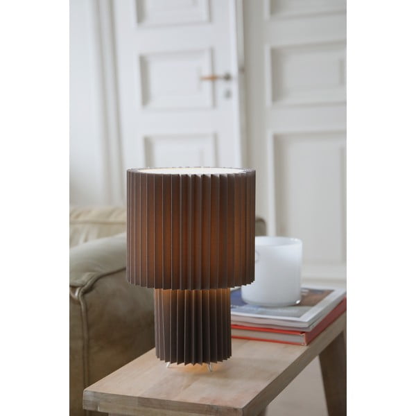 Šedá stolní lampa s textilním stínidlem (výška 32 cm) Catis – Markslöjd-image-1