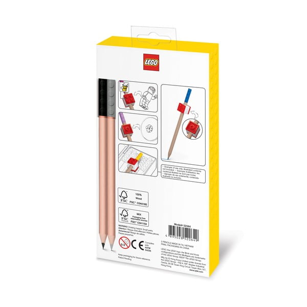 Sada 12 pastelek s klipem ve tvaru kostičky LEGO® Stationery-image-2