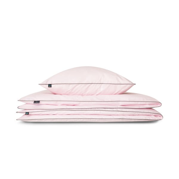Růžový povlak na peřinu na jednolůžko z egyptské bavlny 155x200 cm Peonia – WeLoveBeds