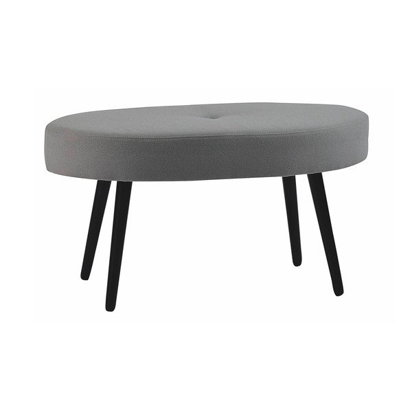 Šedá oválná dubová stolička Folke Hermod