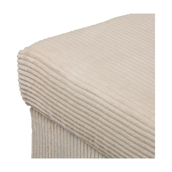 Krémový manšestrový taburet Ariella – Ropez-image-4