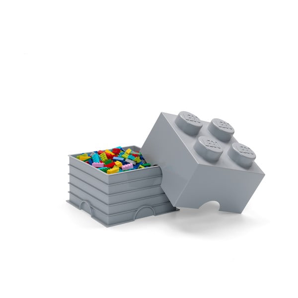 Šedý úložný box čtverec LEGO®-image-1