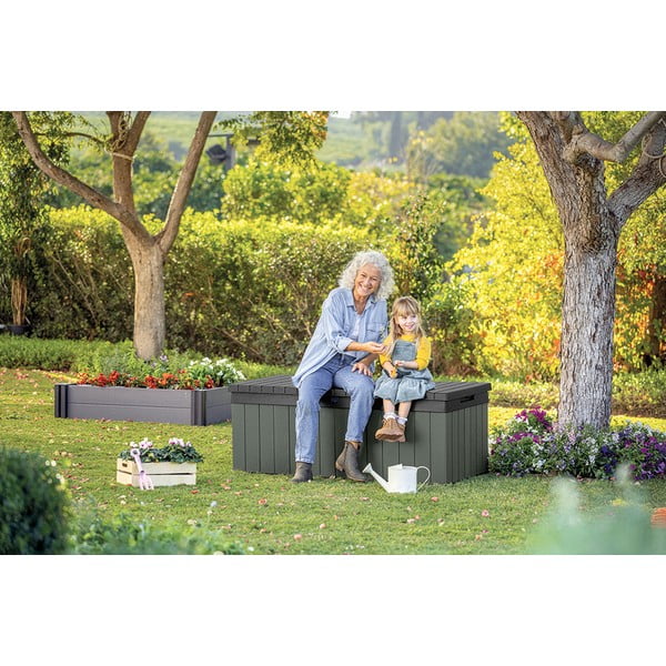 Zelený zahradní úložný box Darwin – Keter-image-4
