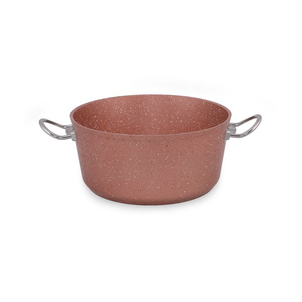 Růžový hliníkový hrnec s poklicí Güral Porselen Classic, ø 26 cm-image-4