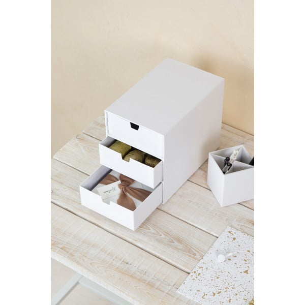 Bílý zásuvkový box se 3 šuplíky Bigso Box of Sweden Ingrid-image-1