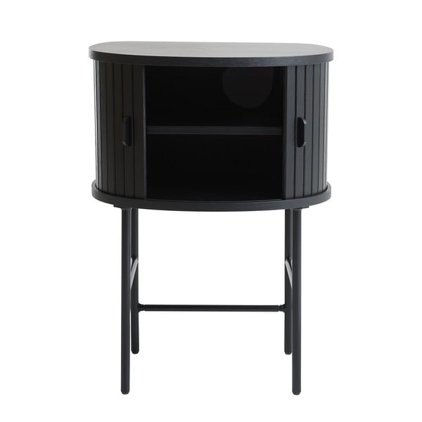 Černý noční stolek Nola – Unique Furniture-image-1