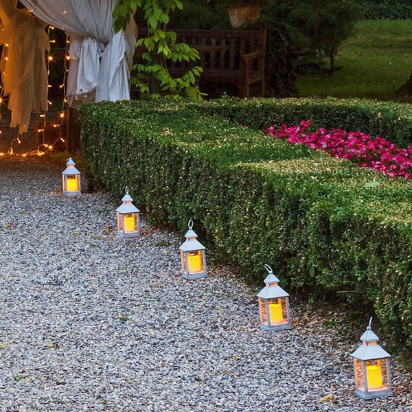 Velká bílá dekorativní LED lucerna vhodná do exteriéru Tomasucci Lante-image-4