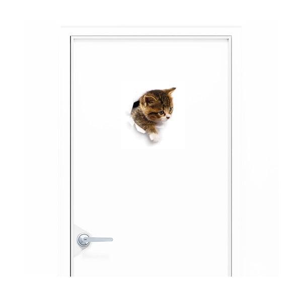 Nástěnná samolepka Ambiance Hiding Cat-image-1