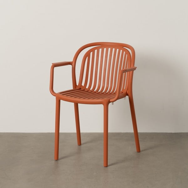 V terakotové barvě plastová jídelní židle Alia – Ixia-image-1