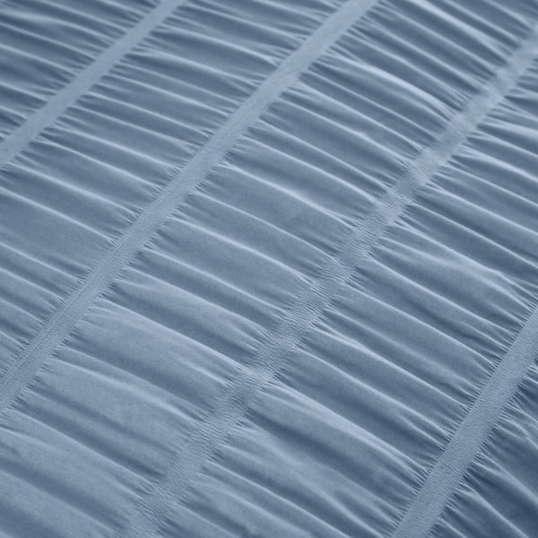 Modré krepové povlečení na jednolůžko 135x200 cm Seersucker – Catherine Lansfield-image-4