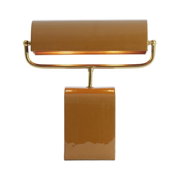 Oranžová kovová stolní lampa (výška 38 cm) Cardona – Light & Living-image-1