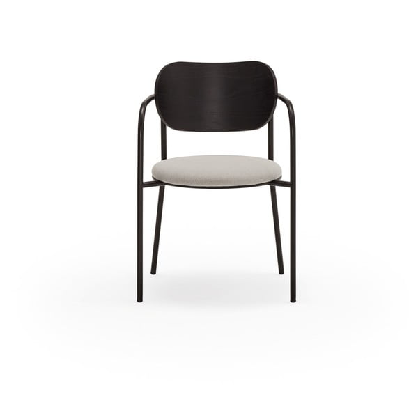 Černo-šedá jídelní židle v dekoru jasanu Eclipse - Teulat-image-3