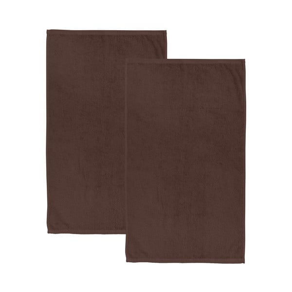 Hnědé rychleschnoucí/froté bavlněné osušky v sadě 2 ks 90x140 cm Quick Dry – Catherine Lansfield