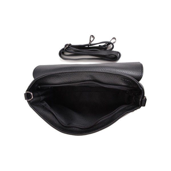 Černá kožená kabelka Mangotti Bags Baso-image-2