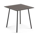 Černý stůl Kave Home Ulrich, 75 x 75 cm