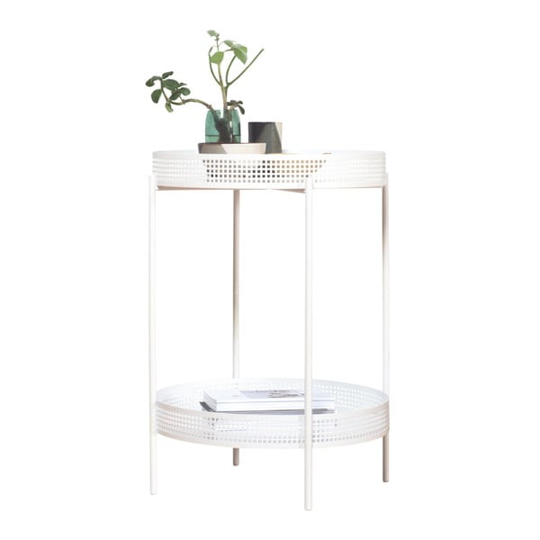 Bílý odkládací stolek OK Design Ami