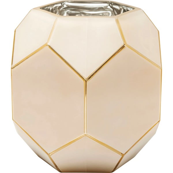 Světle růžová skleněná váza Kare Design, výška 22 cm