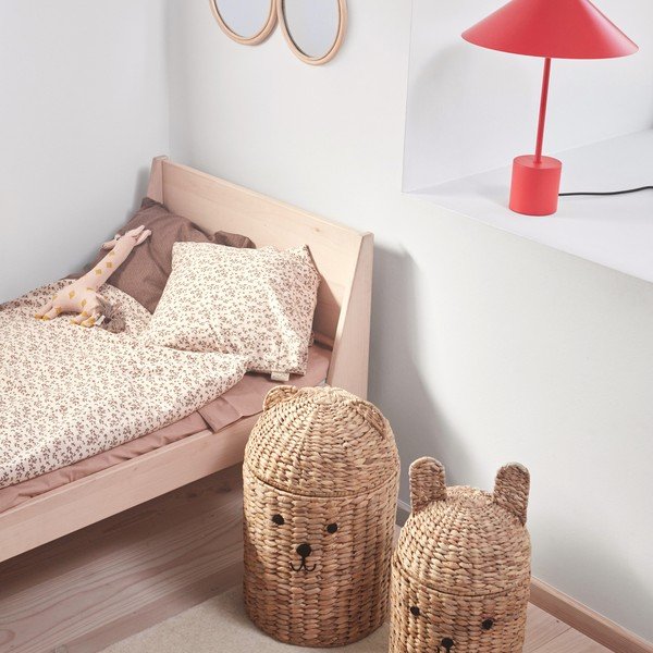 Dětské koše na hračky v sadě 2 ks z mořské trávy v přírodní barvě ø 28,5x49,5 cm Bear & Rabbit – OYOY Mini-image-1